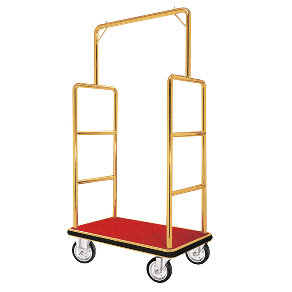 Gepäckwagen, 105,5 x 62,5 x 183 cm, goldfarben,