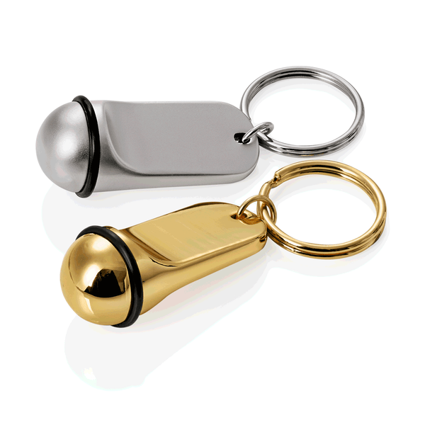 Schlüsselanhänger, 5 cm, goldfarben,