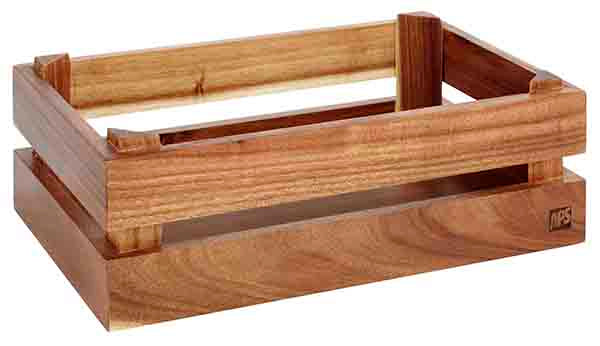 Holzbox -SUPERBOX- 29 x 18,5 cm, H: 10,5 cm Akazienholz