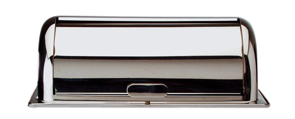 Rolltopdeckel 55 x 34 cm, H: 19,5 cm Edelstahl poliert