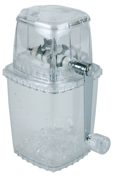 Eiszerkleinerer 12 x 12 cm, H: 24 cm mit Edelstahl-Messer