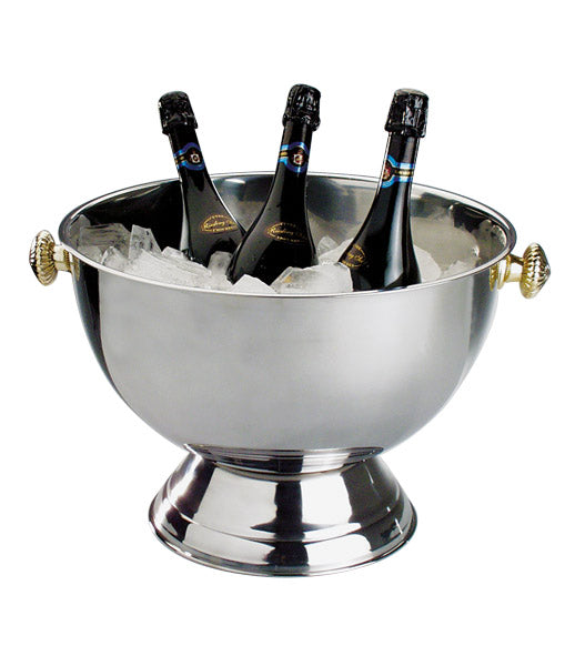 Champagnerkühler Ø 42 cm, H: 28 cm, 20 Liter Edelstahl, innen mattiert