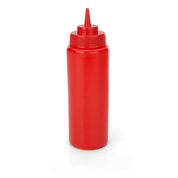 Quetschflasche, Ø 8 cm, 0,95 ltr., rot,