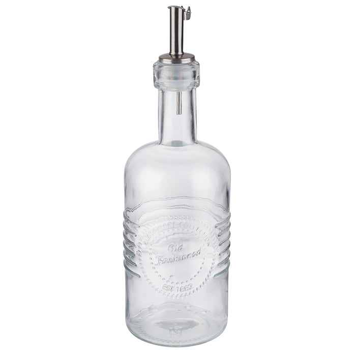 Essig- & Ölflasche Ø 7 cm, H: 22 cm, 350 ml Behälter aus Glas