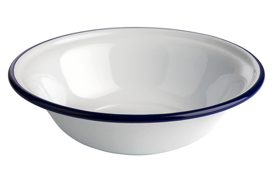 Schale -ENAMELWARE- Ø 16,5 cm, H: 4,5 cm emailliertes Stahlblech
