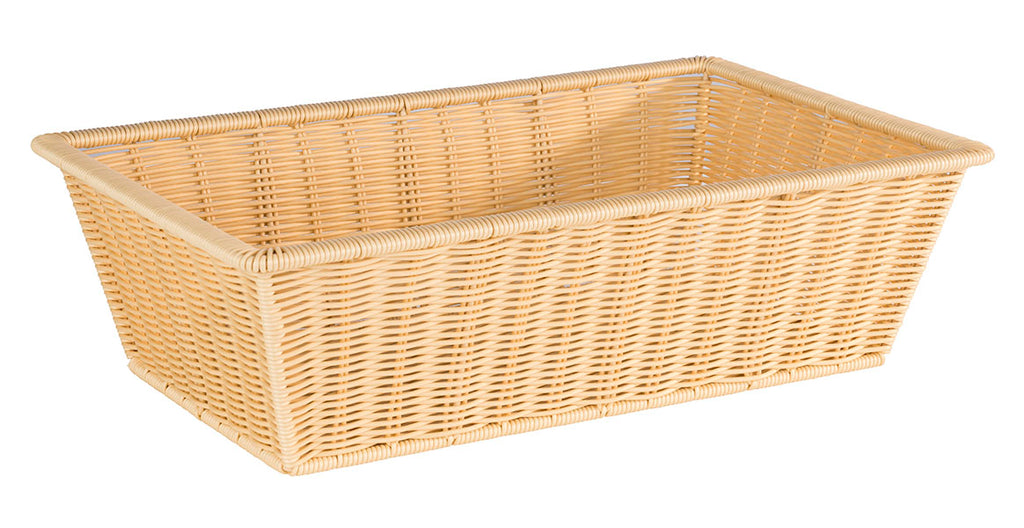 GN 1/1 Korb -SUPERSTRONG- 53 x 32,5 cm, H: 15 cm Polypropylen, hellbeige