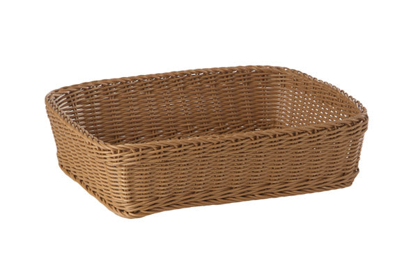 Korb -PROFI LINE- 40 x 30 cm, H: 10 cm Polypropylen, beige