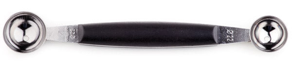 Kugelausstecher - doppelt Ø 2,2 + 3,0 cm, Länge 17 cm Edelstahl, Griff aus Polyamid