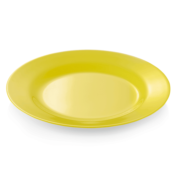 Teller, flach, Ø 23 cm, gelb, Melamin
