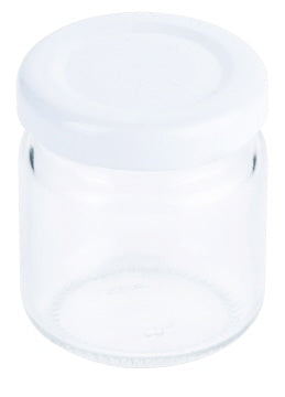 8 Stück Marmeladenglas 50 ml mit weißem Deckel, im Tray | Artikelnummer: 2740/050 | 4003625274005