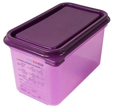 GN-Behälter 1/4, 150 mm, lila aus Polypropylen , mit Deckel | Artikelnummer: 5544/150 | 4003625554442