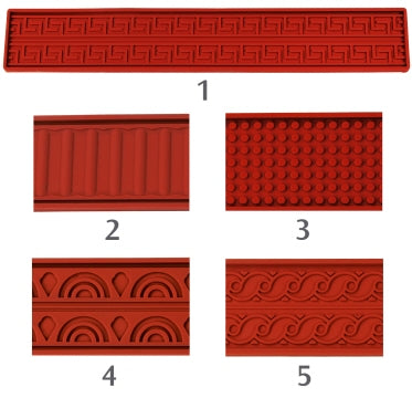 Reliefmatte 60x8cm Wellen | Artikelnummer: 6680/085 | 4003625668057